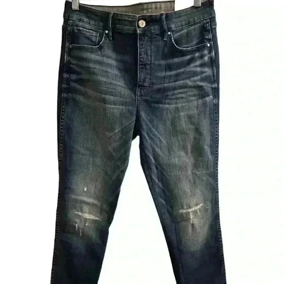White House Black Market Women's High-Rise Skinny Jeans Size 8 Blue NWT - Picture 2 of 15